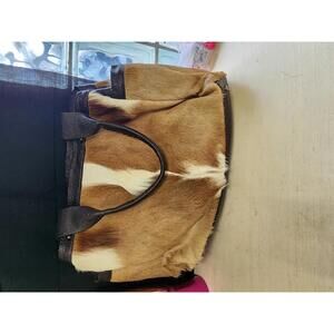 Danel Gil Genuine Leather and Fur Tote Bag